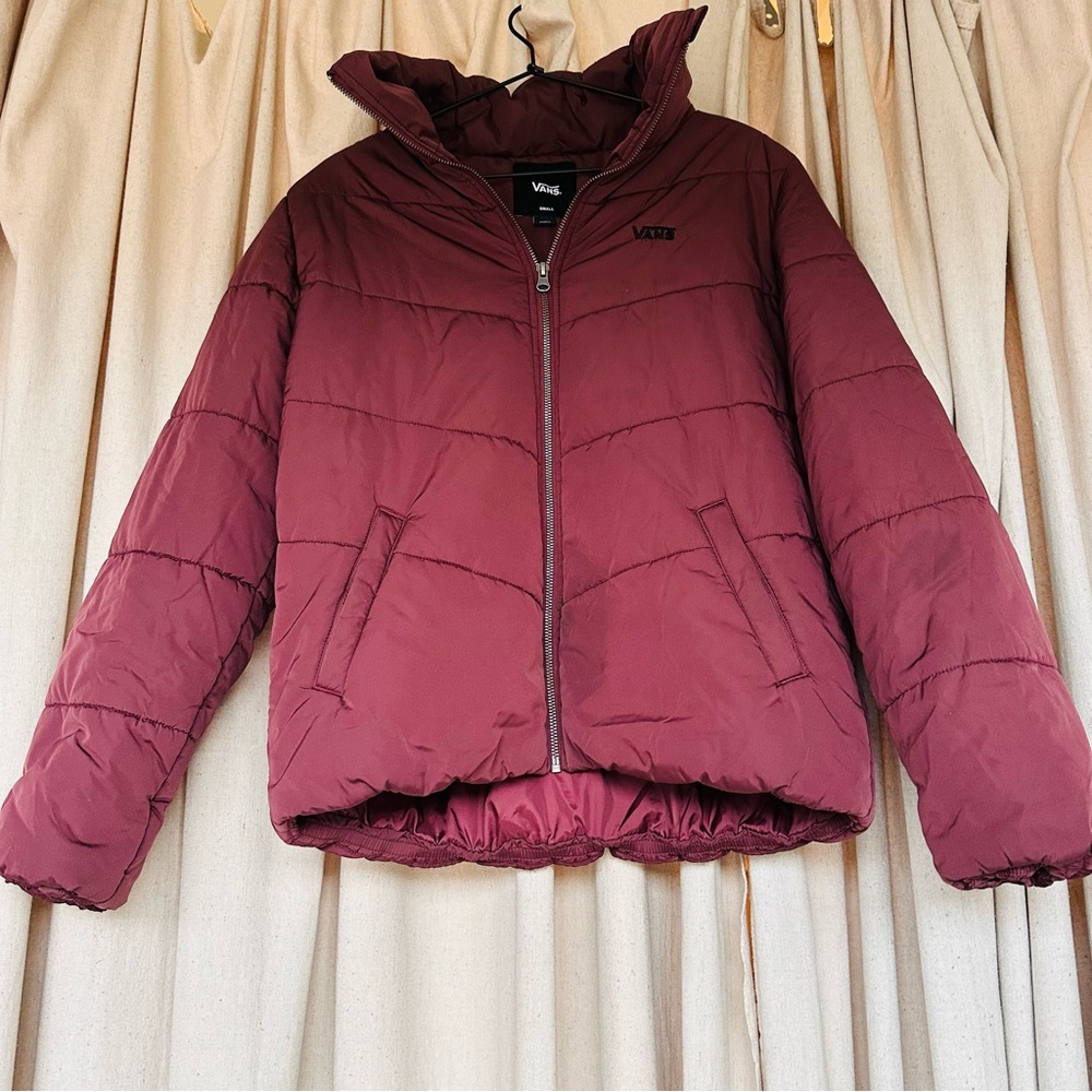 SOLD Vans Burgundy Puffer Jacket